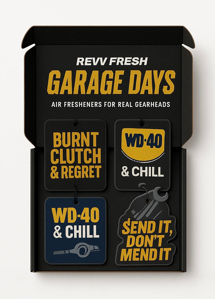funny gearhead air freshener design from RevvFresh